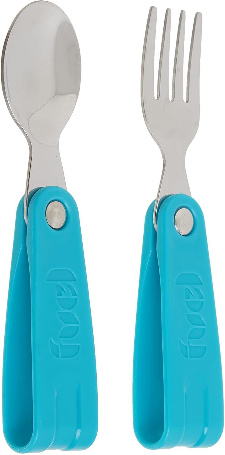 Trudeau - Fuel 2 Pc Foldable Tropical Blue Cutlery Set - 34008328