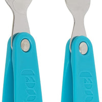 Trudeau - Fuel 2 Pc Foldable Tropical Blue Cutlery Set - 34008328