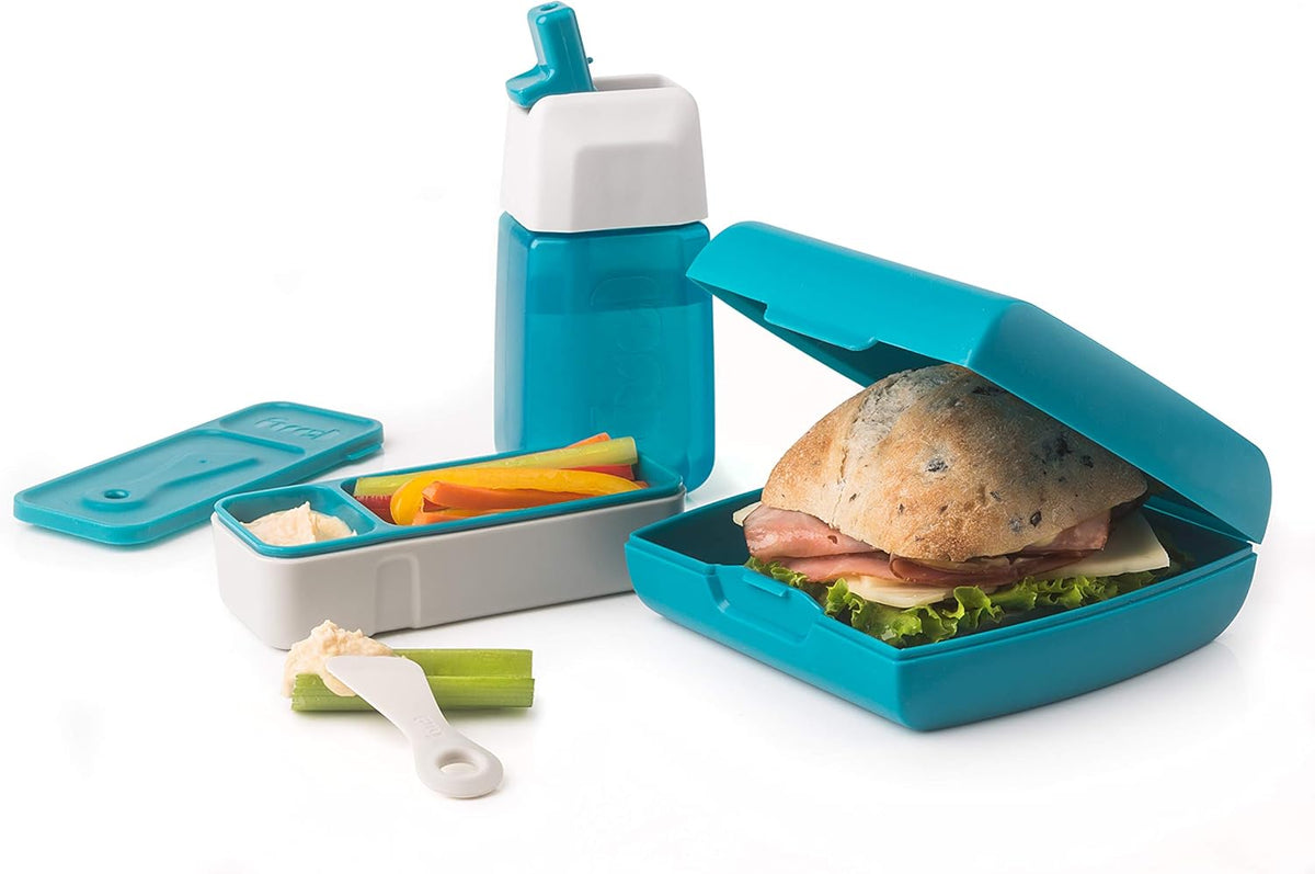 Trudeau - Fuel 3 Pc Tropical Blue Lunch Set - 39508326