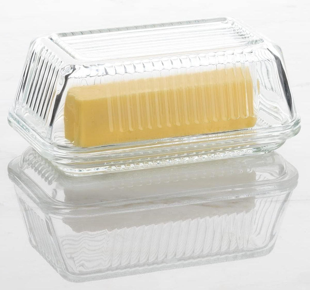 Trudeau - Linea Glass Butter Dish with Lid - 0902050