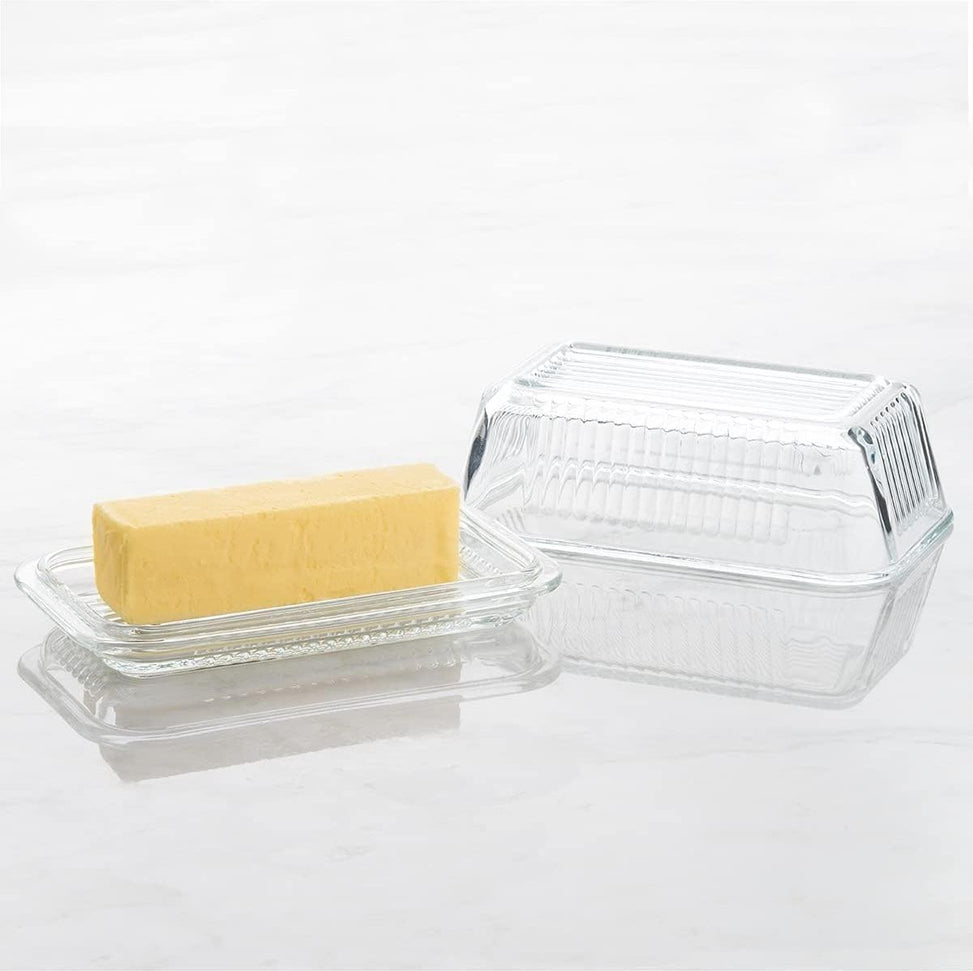 Trudeau - Linea Glass Butter Dish with Lid - 0902050