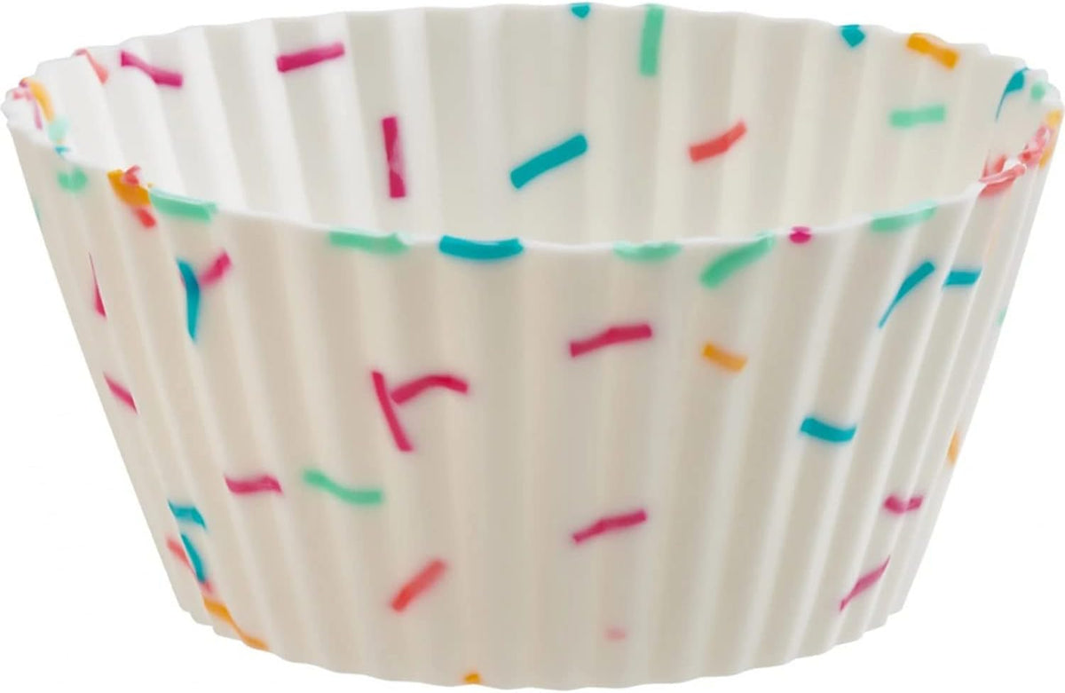 Trudeau - Pack of 12 Standard White Silicone Muffin Cups - 05119064
