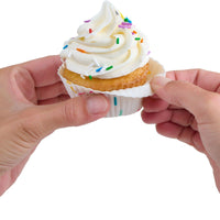 Trudeau - Pack of 12 Standard White Silicone Muffin Cups - 05119064