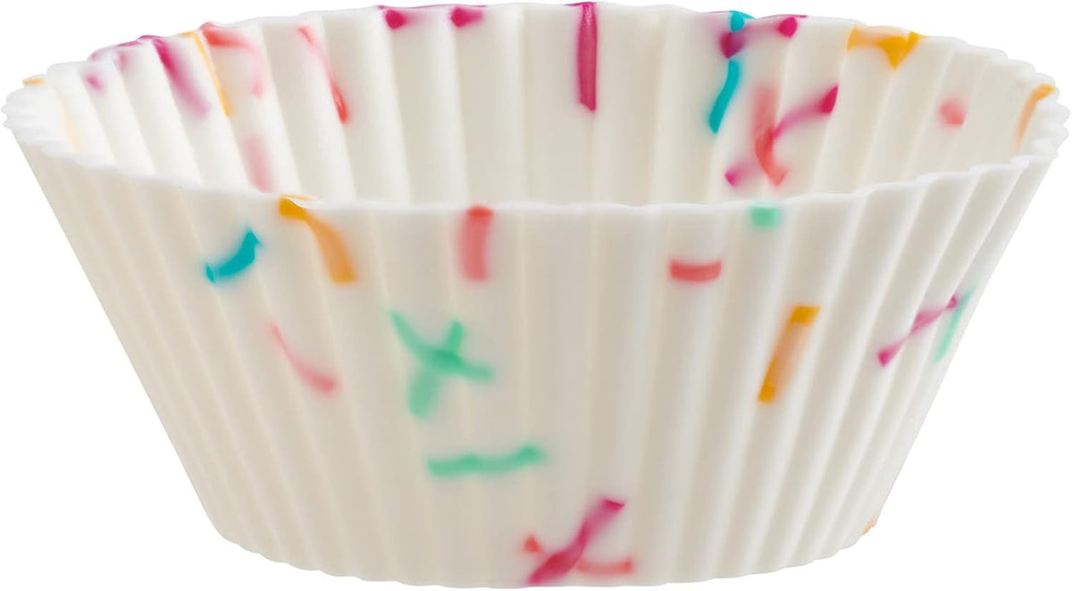 Trudeau - Pack of 24 Standard White Silicone Muffin Cups - 05119065