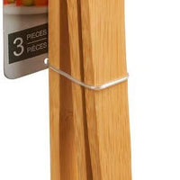 Trudeau - Pack of 3 Natural Bamboo Utensil Set - 05117139