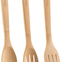 Trudeau - Pack of 3 Natural Bamboo Utensil Set - 05117139