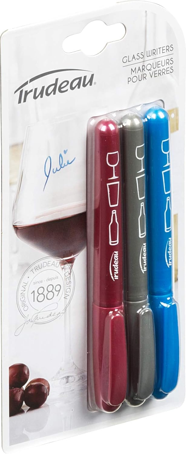 Trudeau - Pack of 3 Washable Glass Writers - 0978089