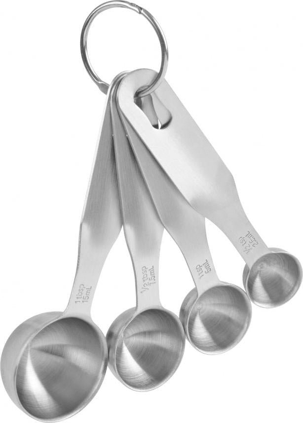 Trudeau - Pack of 4 Stainless Steel Measuring Spoons - 0519030