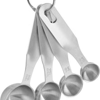 Trudeau - Pack of 4 Stainless Steel Measuring Spoons - 0519030