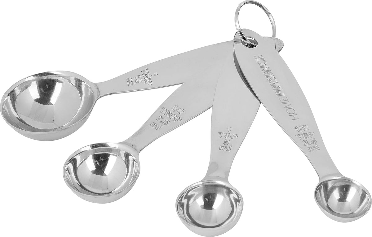 Trudeau - Pack of 4 Stainless Steel Measuring Spoons - 0519030