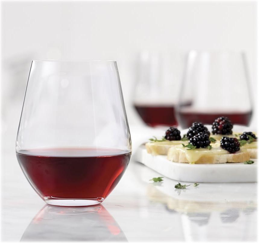 Trudeau - Prime 17 oz Stemless Wine Glasses, Pack of 4 - 4900825