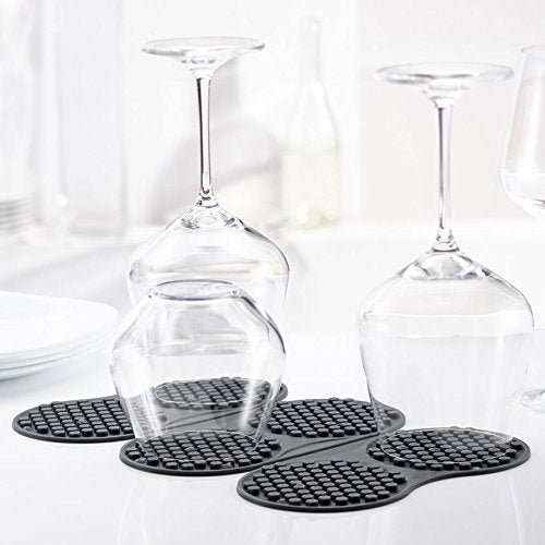 Trudeau - Silicone 6 Slots Foldable Glass Drying Mat - 0971522