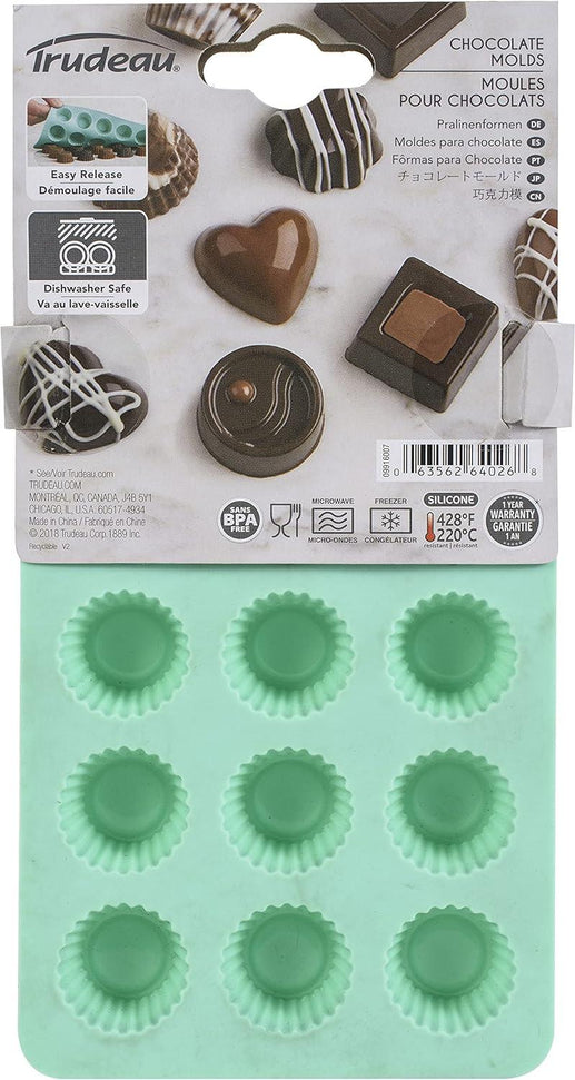 Trudeau - Silicone Cupcake Shaped Chocolate Mold, Pack of 2 - 09916007