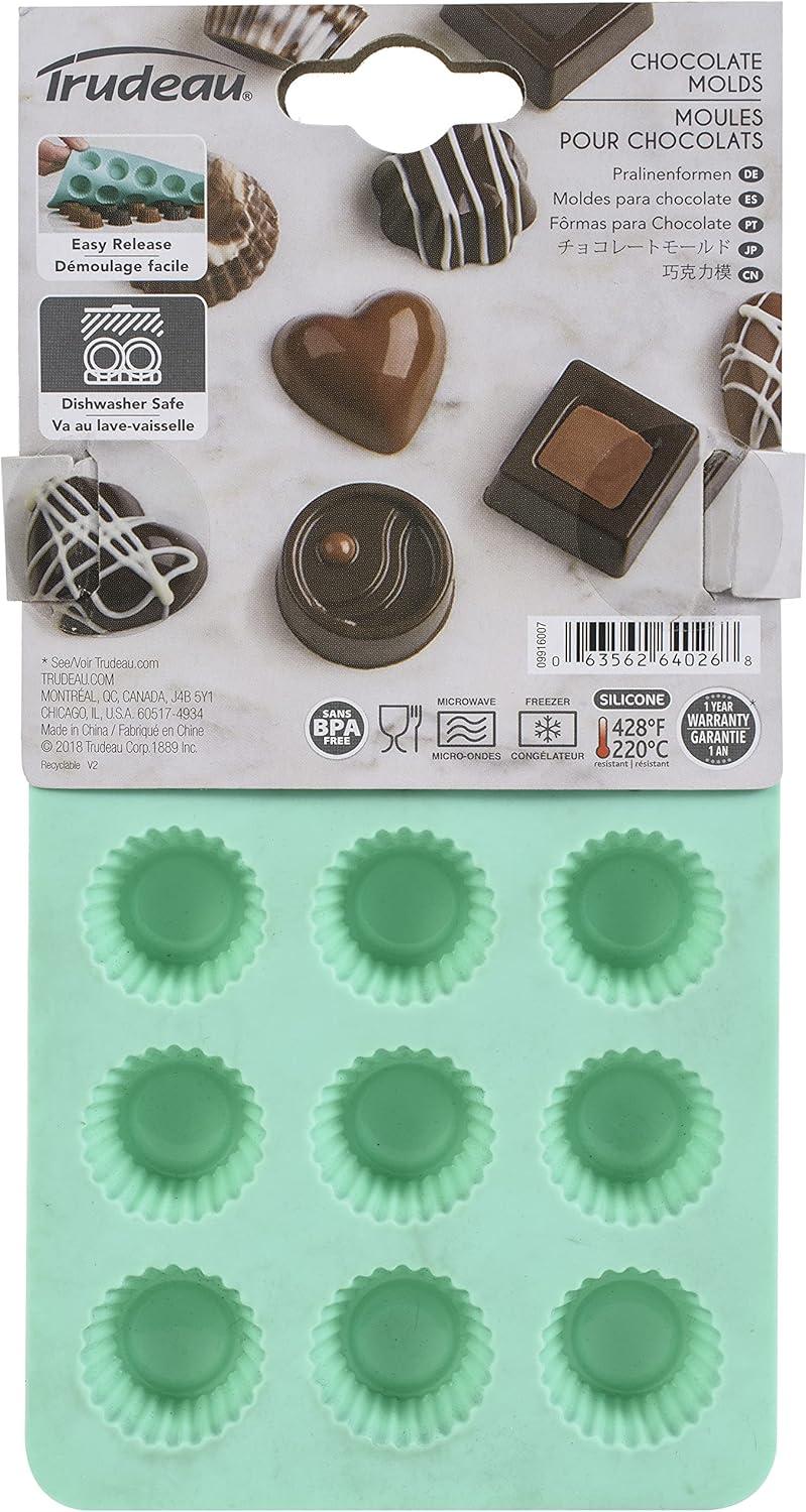 Trudeau - Silicone Cupcake Shaped Chocolate Mold, Pack of 2 - 09916007