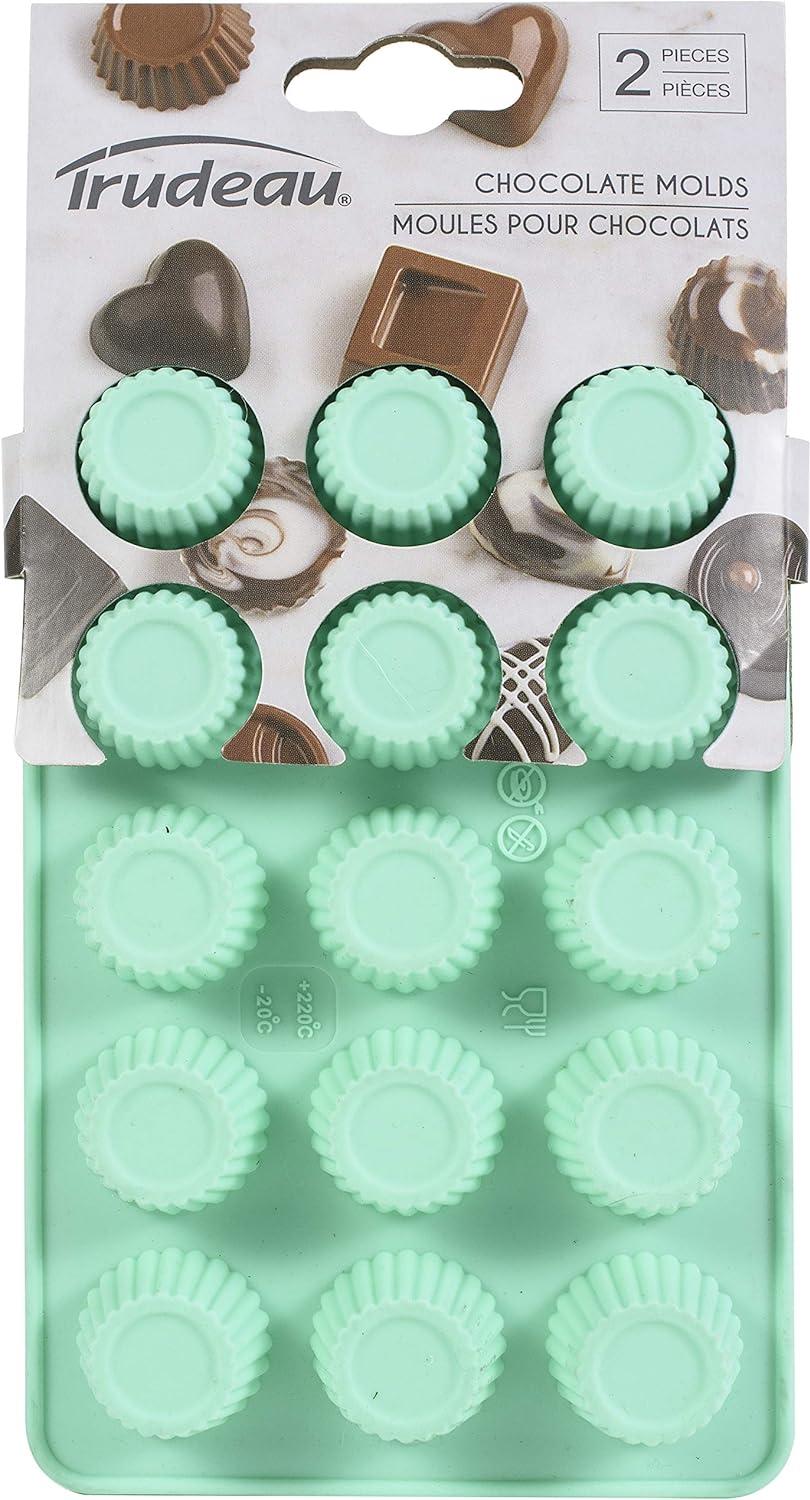 Trudeau - Silicone Cupcake Shaped Chocolate Mold, Pack of 2 - 09916007