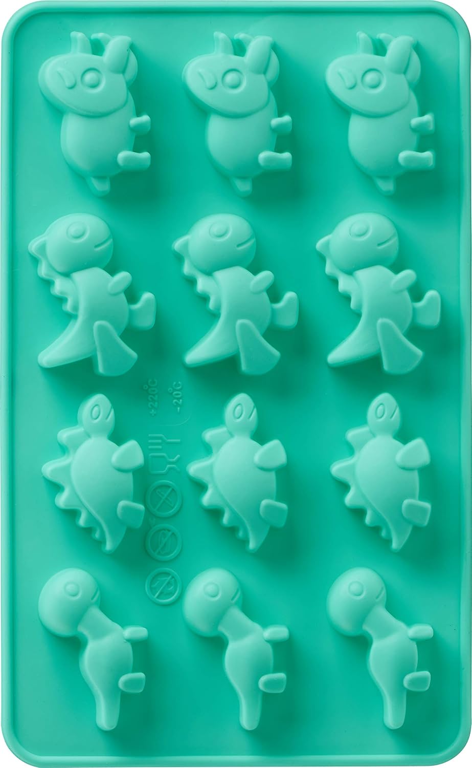 Trudeau - Silicone Dinosaur Shaped Chocolate Mold, Pack of 2 - 09916013