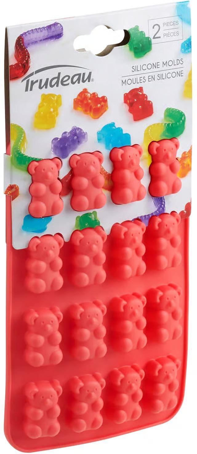 Trudeau - Silicone Gummy Bears Shaped Chocolate Mold, Pack of 2 - 05119229