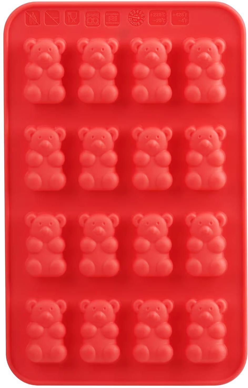 Trudeau - Silicone Gummy Bears Shaped Chocolate Mold, Pack of 2 - 05119229