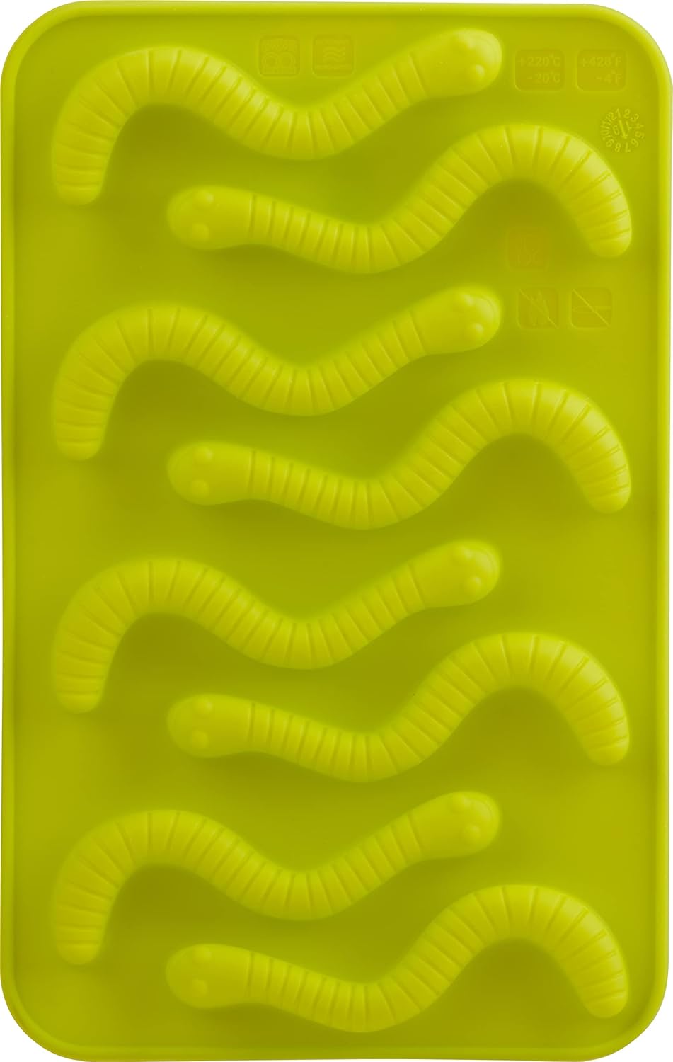 Trudeau - Silicone Gummy Worm Shaped Chocolate Mold, Pack of 2 - 05119226