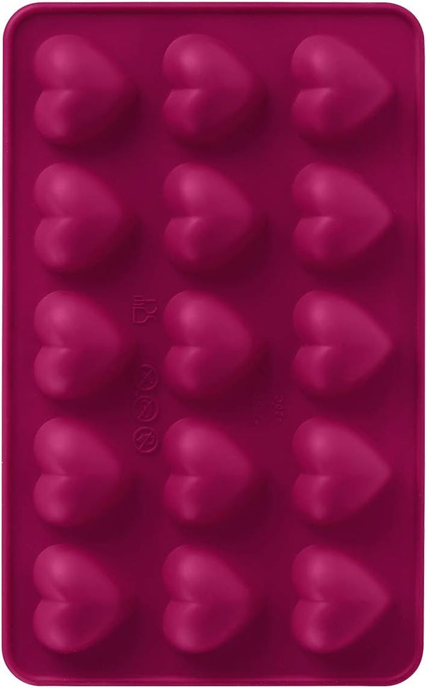 Trudeau - Silicone Heart Shaped Chocolate Mold, Pack of 2 - 09916001