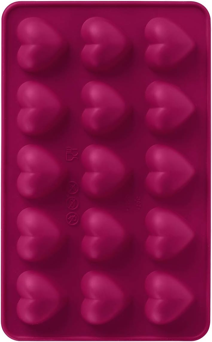 Trudeau - Silicone Heart Shaped Chocolate Mold, Pack of 2 - 09916001