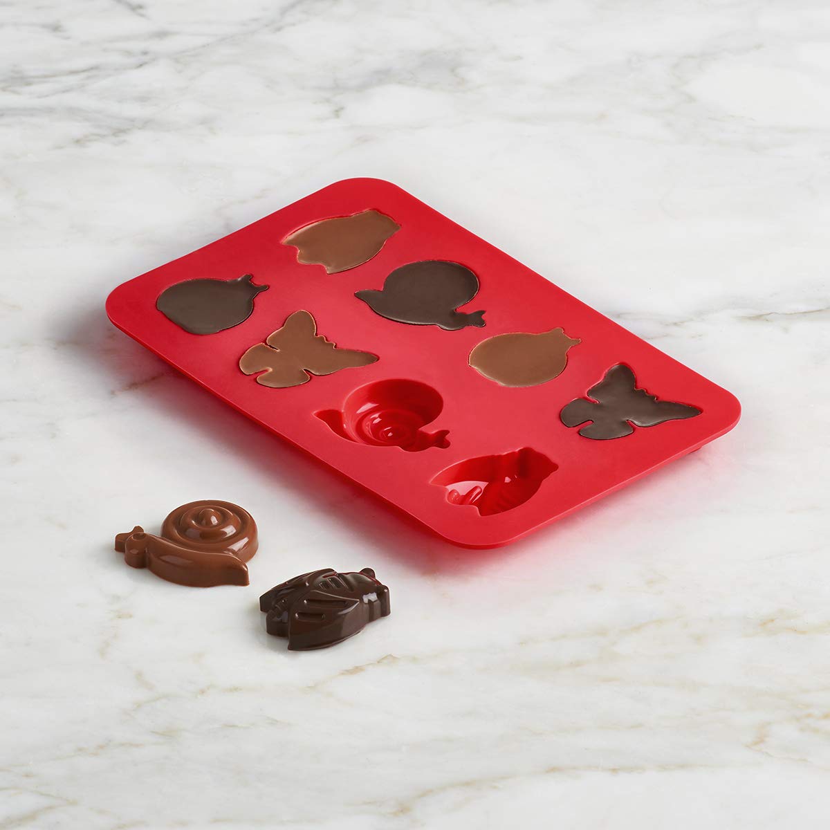 Trudeau - Silicone Little Creatures Shaped Chocolate Mold, Pack of 2 - 09916012