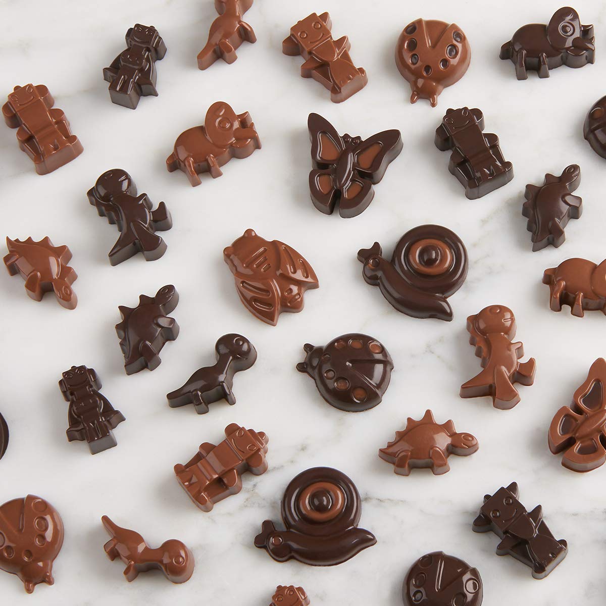 Trudeau - Silicone Little Creatures Shaped Chocolate Mold, Pack of 2 - 09916012