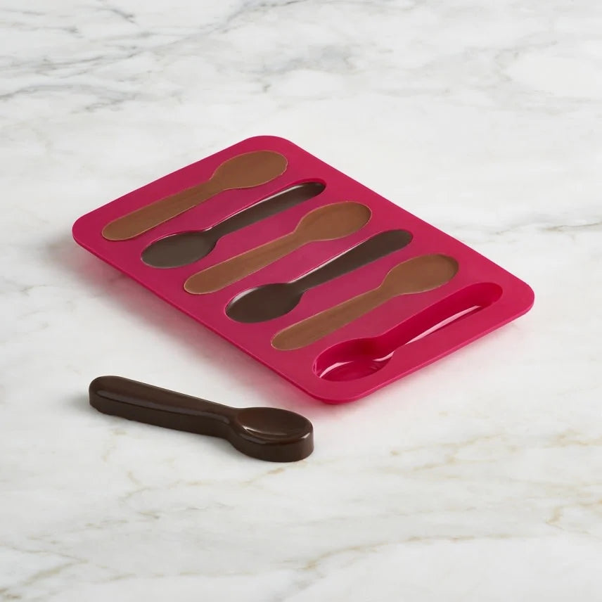 Trudeau - Silicone Spoon Shaped Chocolate Mold, Pack of 2 - 09916009