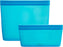 Trudeau - Silicone Stand-Up Blue Food Storage Bags, Pack of 2 - 03020122
