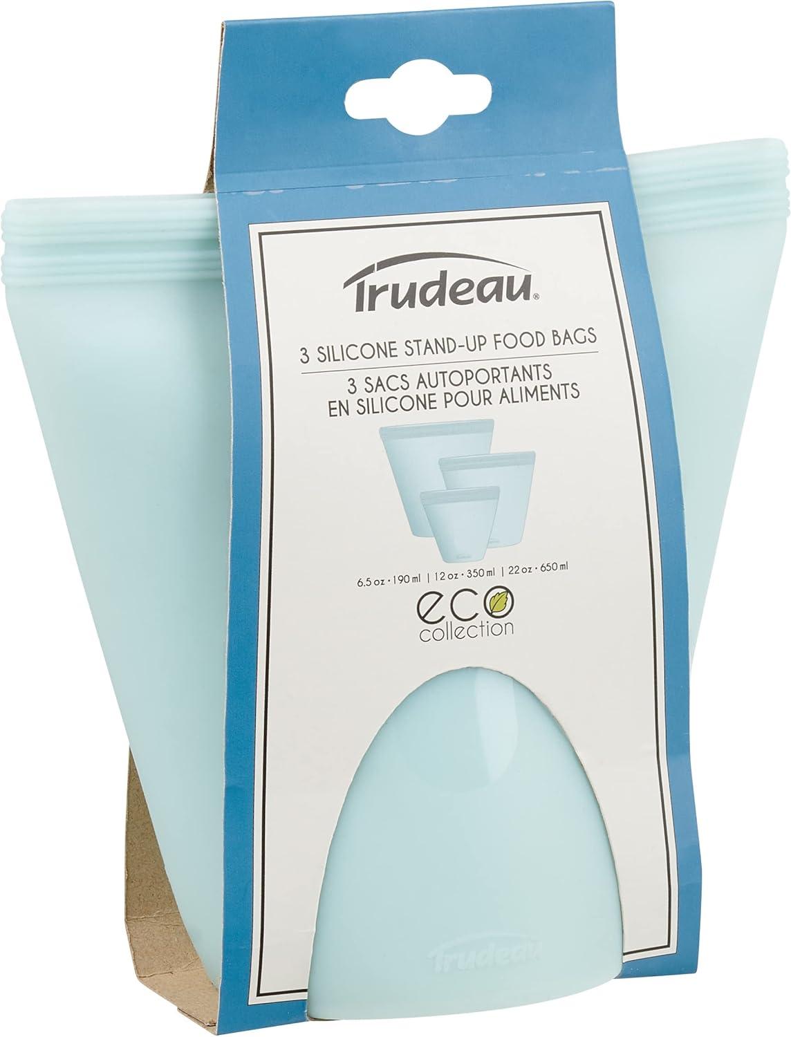 Trudeau - Silicone Stand-Up Food Storage Bags, Pack of 3 - 03020119