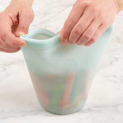 Trudeau - Silicone Stand-Up Food Storage Bags, Pack of 3 - 03020119
