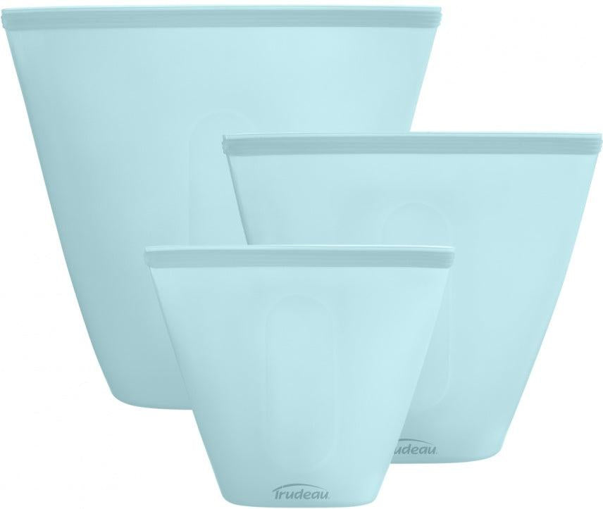 Trudeau - Silicone Stand-Up Food Storage Bags, Pack of 3 - 03020119