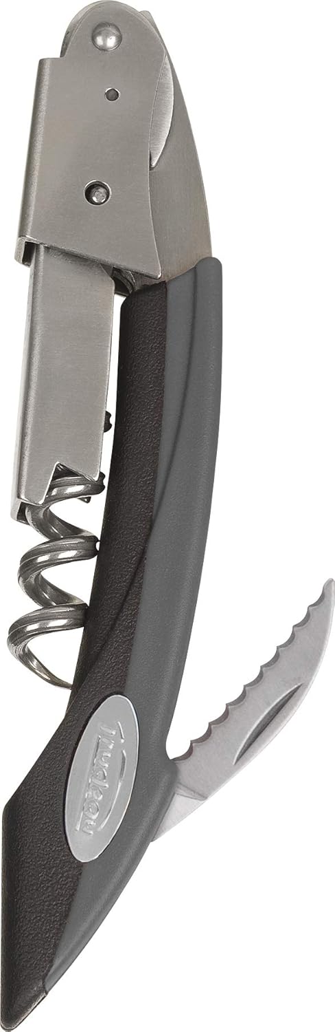 Trudeau - Silver/Grey Metal Double Lever Corkscrew Bottle Opener - 057508