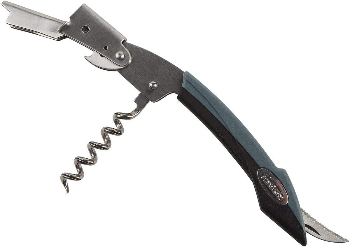 Trudeau - Silver/Grey Metal Double Lever Corkscrew Bottle Opener - 057508