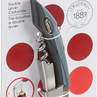 Trudeau - Silver/Grey Metal Double Lever Corkscrew Bottle Opener - 057508