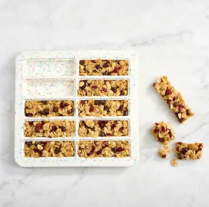 Trudeau - Structure Silicone Confetti 10 Cavity Protein Bar Pan With Lid - 05121039