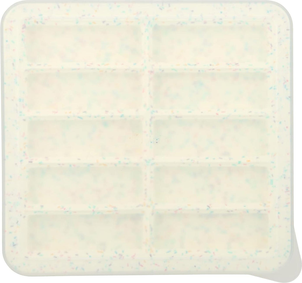 Trudeau - Structure Silicone Confetti 10 Cavity Protein Bar Pan With Lid - 05121039