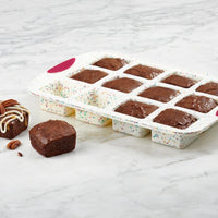 Trudeau - Structure Silicone Confetti Fuchsia 12 Cavity Brownie Pan - 05120125