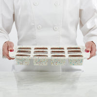 Trudeau - Structure Silicone Confetti Fuchsia 12 Cavity Brownie Pan - 05120125