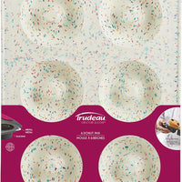 Trudeau - Structure Silicone Confetti Fuchsia 6 Cavity Jumbo Doughnut Pan - 05121016