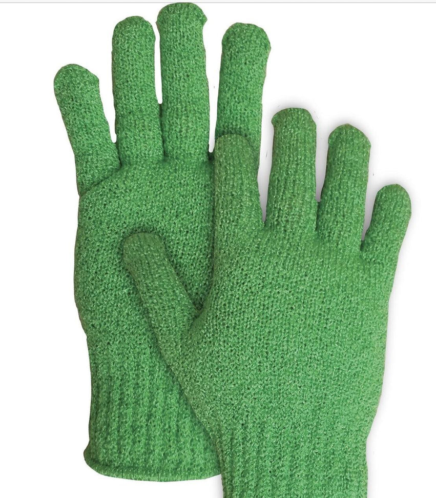 True Blues - Scrub-EEZ Green Nylon Gloves - GWSE05
