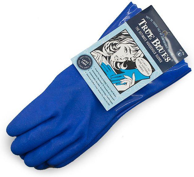 True Blues - Tough Vinyl Large Blue Gloves - GWTBL