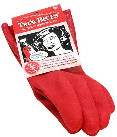 True Blues - Tough Vinyl Large Red Gloves - GWTBRL