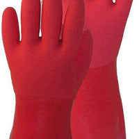True Blues - Tough Vinyl Large Red Gloves - GWTBRL