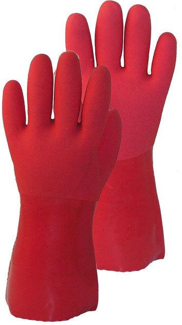 True Blues - Tough Vinyl Medium Red Gloves - GWTBRM