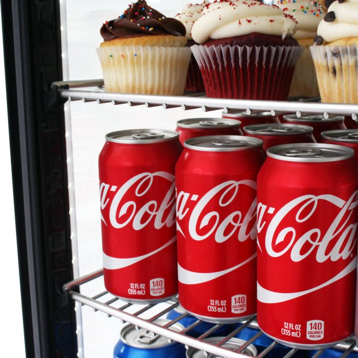 Turbo Air - 17" Diamond Show Case Glass Sided Countertop Display Refrigerator - CRT-77-1R-N (ETA 5-6 Weeks)