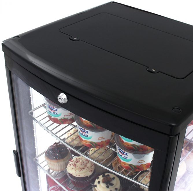 Turbo Air - 17" Diamond Show Case Glass Sided Countertop Display Refrigerator - CRT-77-1R-N (ETA 5-6 Weeks)
