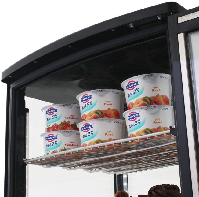 Turbo Air - 17" Diamond Show Case Glass Sided Countertop Display Refrigerator - CRT-77-1R-N (ETA 5-6 Weeks)