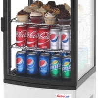 Turbo Air - 17" Diamond Show Case Glass Sided Countertop Display Refrigerator - CRT-77-1R-N (ETA 5-6 Weeks)