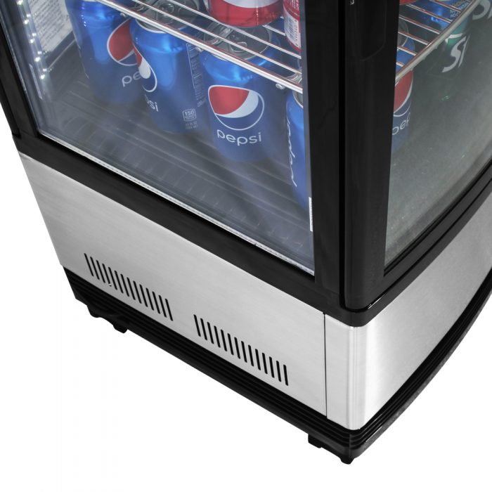 Turbo Air - 17" Diamond Show Case Glass Sided Pass-Thru Countertop Display Refrigerator - CRT-77-2R-N (ETA 5-6 Weeks)